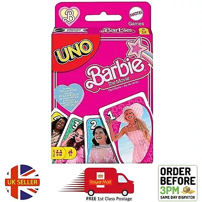 Buy Barbie Characters Matching UNO Card Game For 2-10 Players Ages 7Y • 7.99£