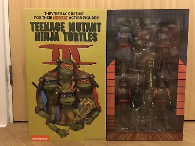 Buy NECA SAMURAI Teenage Mutant Ninja Turtles 3 III Movie In Time  SDCC 4 Pack VHS • 250£