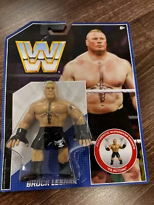 Buy Bnib Wwe Mattel Retro Series 1 Brock Lesnar Wrestling Action Figure Hasbro Wwf 1 • 24.99£