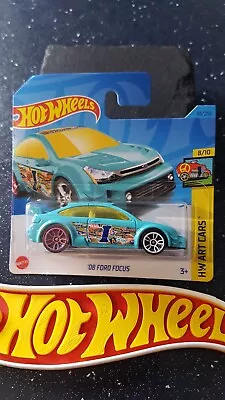 Buy Hot Wheels - '08 Ford Focus, Green + Decals, S/Card.  More Ford Models Listed!! • 3.39£