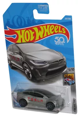 Buy Hot Wheels HW Metro 5/10 (2017) Silver Tesla Model X Toy Car 247/365 • 19.43£