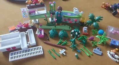 Buy Playmobil City Life Flower Shop Flowers Accessories Spares Parts Figure  (70016) • 8£