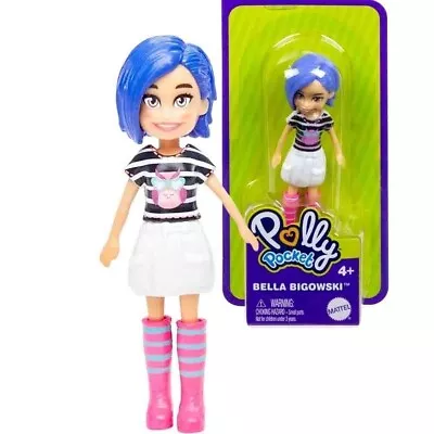 Buy Mattel Polly Pocket - HDW48 - 8cm Mini Articulated Doll - Bella Bigowski • 14.18£