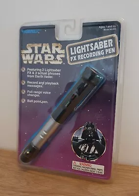 Buy 1997 Star Wars Lightsaber FX Recording Pen Darth Vader Vintage Rare Tiger NIB • 20£