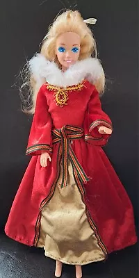 Buy Vintage Barbie Doll, Red Velvet Gown • 3£