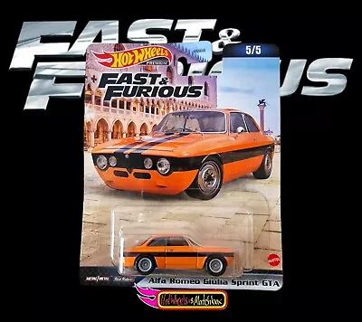 Buy Hot Wheels ALFA ROMEO GIULIA SPRINT GTA FAST AND FURIOUS PREMIUM C CASE 2023 • 9£