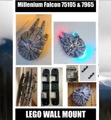 Buy LEGO  Millennium Falcon Wall Mount Bracket (model No. 75105 & 7965) • 9.49£