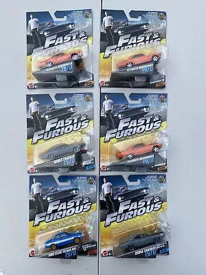 Buy MATTEL FAST AND FURIOUS 1970 PLYMOUTH ROADRUNNER & Ford Escort RS 1600 & Dodge • 21.99£