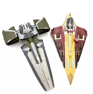 Buy Hasbro Star Wars Jedi Starfighter Ship And Sith Infiltrator Fighter Ship B11 • 23£