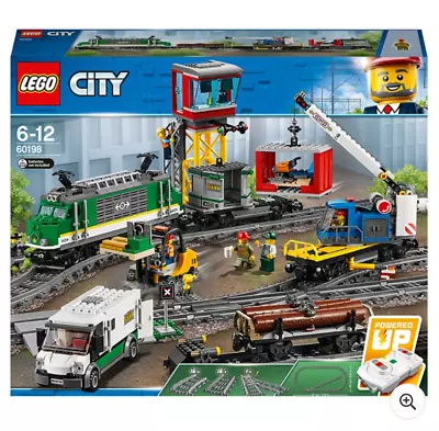 Buy LEGO City 60198 Cargo Train Toy RC Electric Battery Powered Toyset Playset Toys • 207.99£