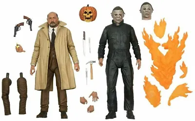 Buy NECA Halloween 2 Myers & Dr Loomis 7  Action Figures US Exclusive 2 Pack BOXSET • 73.99£