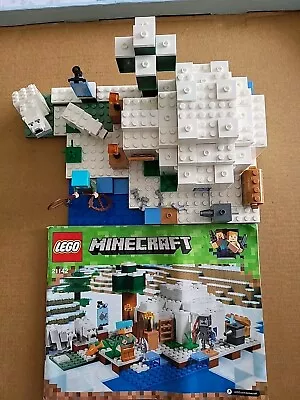 Buy Lego Minecraft 21142 Polar Igloo, No Box, Incomplete, With Instructions. • 11.95£