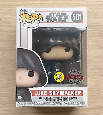 Buy Funko Pop Star Wars Luke Skywalker GITD #501 + Free Protector • 29.99£