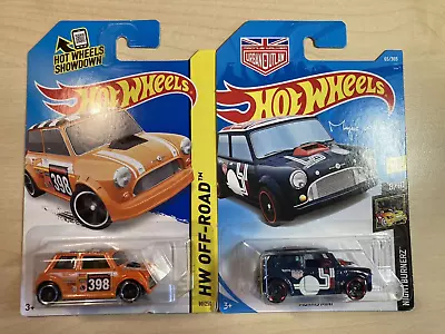 Buy Hot Wheels Job Lot Bundle New Cars X 2 Morris Mini Cooper • 12.50£