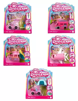 Buy Barbie Mini BarbieLand Doll And Toy Mini Vehicle Sets - Choose Your Favourite • 13.95£