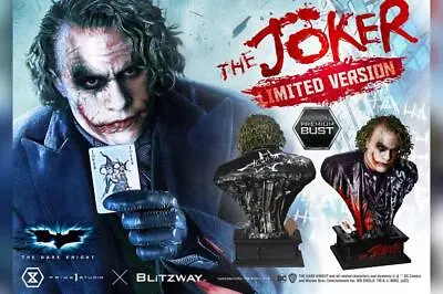 Buy Dc Batman The Dark Knight Joker Limited Ver Bust Compatible 1:3 Prime 1 • 573.09£