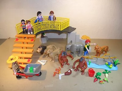 Buy PLAYMOBIL ZOO SET (Animals,Figures,Elephant,Tiger,orangutang,Lions) • 16.99£