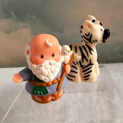 Buy Vintage Fisher Price Little People - Zebra And A Shephard With Bird And Cane • 2.75£