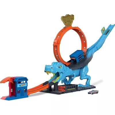 Buy Hot Wheels City T-Rex Chomp Down Play Set • 40.99£