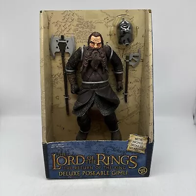 Buy Lord Of The Rings Deluxe Poseable Gimli Return Of The King Toy Biz (2003) • 24.99£