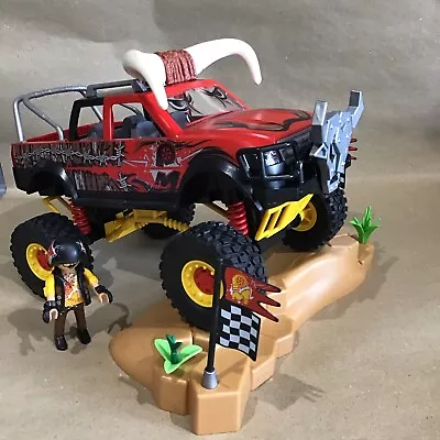 Buy Playmobil Bull Monster Truck Car Racing Toy Stunt Show Set 70549 Pre Owned • 12.99£