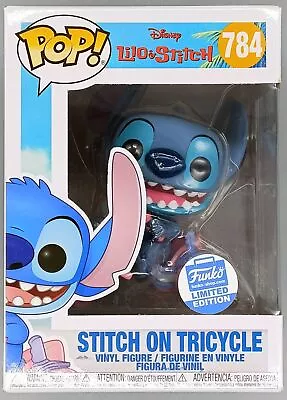 Buy #784 Stitch On Tricycle - Disney Lilo & Stitch Funko POP With POP Protector • 79.99£