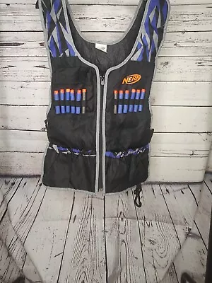 Buy Nerf Gun Vest With 12 Bullets 5  Pockets And Clip Age 9 Roughly  • 4.99£