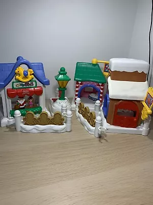 Buy Vintage Fisher Price Little People Christmas On Main Street Playset Toy Working • 22£