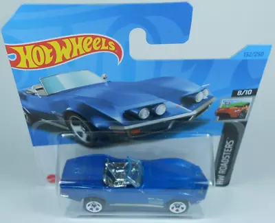 Buy Hot Wheels 1972 Chevy Corvette Stingray Convertible (blue) Short Card #132/2023 • 2.50£