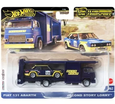 Buy Hot Wheels Team Transport. Fiat 131 Abarth & Second Story Lorry. New 2024 Mix 1. • 24.99£