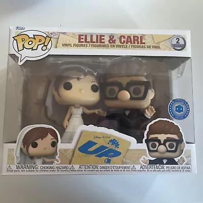 Buy Funko Pop! Disney Pixar: UP Ellie And Carl Wedding 2 Pack Special Edition BNIB • 40£