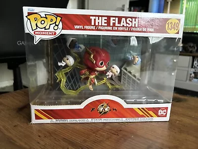 Buy Funko POP! DC Comics The Flash #1349 Movie Moment Vinyl Figure DAMAGED • 19.99£