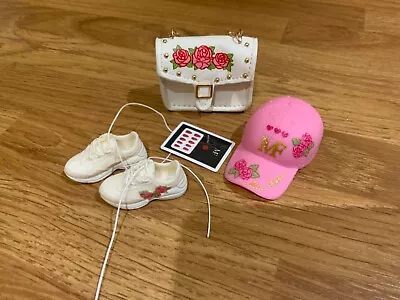 Buy Zuru Mini Brands Mini FASHION New Outfits Pink Rose Cap Trainers Bag Fit Barbie • 19.99£