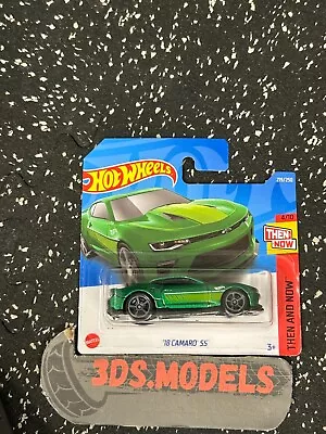 Buy GM CAMARO 18 GREEN  Hot Wheels 1:64 • 2.95£