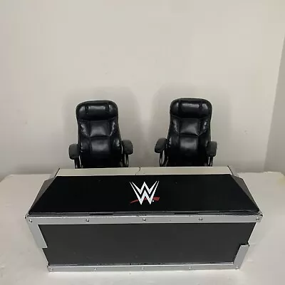Buy WWE Wrestling Announcer Commentator Break Away Table Chairs Accessories Mattel • 29.99£