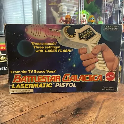 Buy Mattel Battlestar Galactica Lasermatic Pistol Box & Inserts Only Vintage Retro • 119.99£