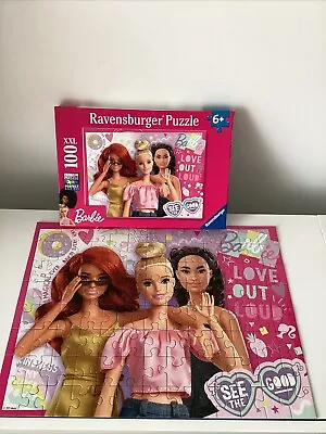 Buy Ravensburger Barbie Doll Jigsaw Puzzle - XXL 100 Pieces - Age 6+ ***COMPLETE*** • 7.95£