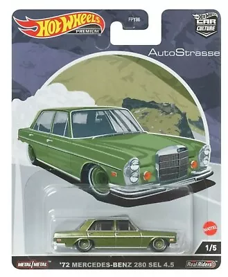 Buy Hot Wheels Premium '72 Mercedes-Benz 280 SEL 4.5. Car Culture. Auto Strasse. New • 11.99£