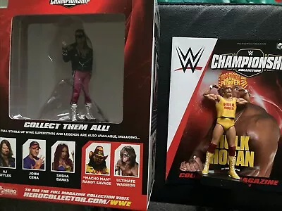 Buy Eaglemoss Wwe Wwf Championship Collection Bret Hit Man Hart & Hulk Hogan • 10£