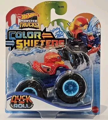 Buy Hot Wheels Duck N Roll Monster Trucks Colour Color Shifters 1:64 Scale • 12.97£