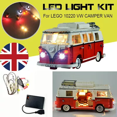 Buy LED Light Kit For The Volkswagen T1 Camper Van - Compatible With LEGO 10220 Set • 19.19£