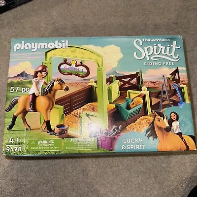 Buy PLAYMOBIL 9478 Dreamworks Spirit Riding Free Lucky And Spirit With Horse Stall • 14.99£