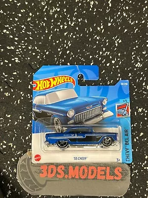 Buy GM 55 CHEVY BLUE Hot Wheels 1:64 **COMBINE POSTAGE** • 2.95£