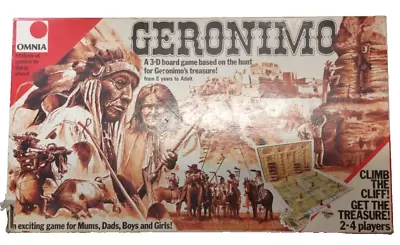 Buy Vintage 1976 Geronimo Board Game - Omnia Pastimes - Complete Good Condition • 12.99£