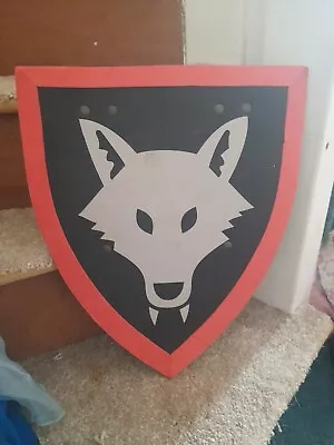 Buy Lego Legoland Knights' Kingdom Wolf Shield - Foam With Adjustable Straps - Rare • 24.95£