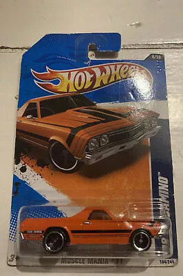 Buy Hot Wheels Muscle Mania 11 ‘68 El Camino Orange 104/244 2011 Long Card Sealed • 10£