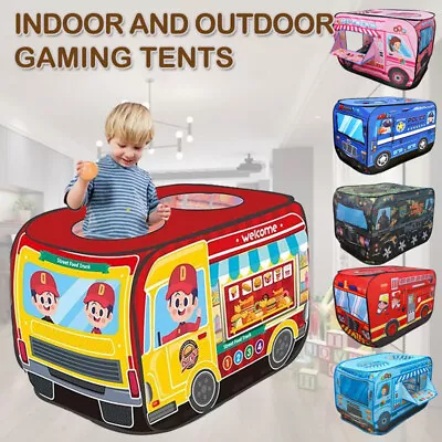 Buy Kids Pop-up Play Tent Army Vehicle Indoor Outdoor Play House Foldable Gift • 13.49£