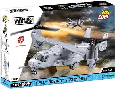Buy COBI, BELL BOEING V-22 Osprey Military Aircraft – 1090 Pieces, 1/48, COB5836 • 91.48£