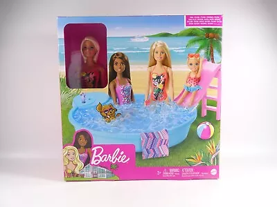 Buy Barbie Play Set Doll With Pool Slide Ladder And Other Accessories NRFB (15047) • 25.24£