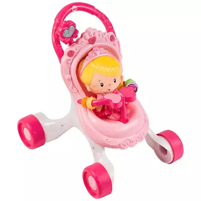 Buy Fisher Price Walker With Princess Doll Set Stroll Push Along Kids Toy Playset UK • 49.99£